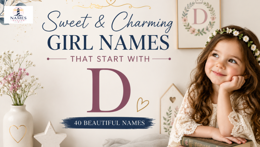 sweet & charming girl name that start with D