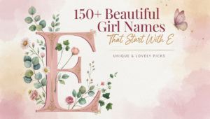 150+ beautiful girl names that start with E